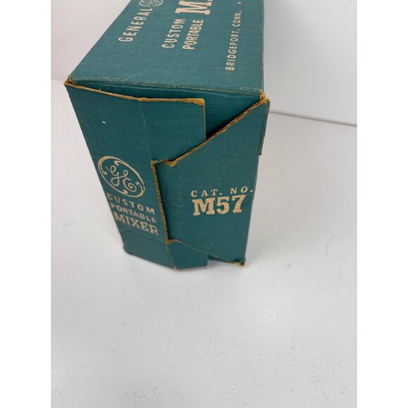 Vintage General Electric Custom Portable Mixer M57 GE USA Tested In Box 3 Spd - Picture 9 of 10